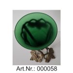 Vase aus Glas und Messing-2